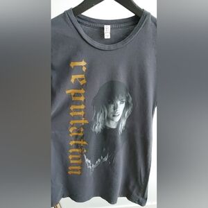 Taylor Swift Reputation Tour Grey Graphic Tee Bella Canvas Small S Rep Era